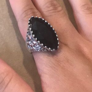 Size 8.5-9 Big Black Ring